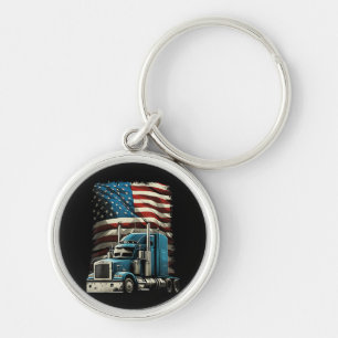 LKWs US-amerikanische Fahne für Patriotic Truck Dr Schlüsselanhänger