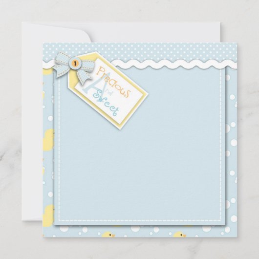 LL' Duckling Card Square Einladung (Rückseite)