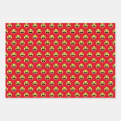 LL Emoji Face Wrapping Paper Sheets Geschenkpapier Set (Vorderseite 3)