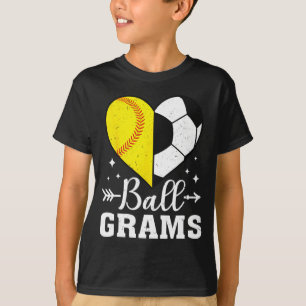 Ll Grams Lustig Softll Fußball Grams T-Shirt
