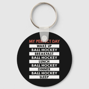Ll Hockey Mein perfekter Tag Spieler Tagesroutine Schlüsselanhänger