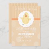 L'l Küken-Babyparty-Einladung Einladung (Vorne/Hinten)