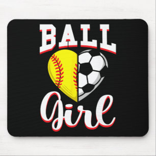 Ll Mädchen Softll Fußball Liebhaber Geschenke Frau Mousepad