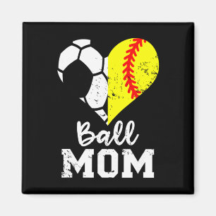 Ll Mama Herz Lustig Weichll Fußballmutter Magnet