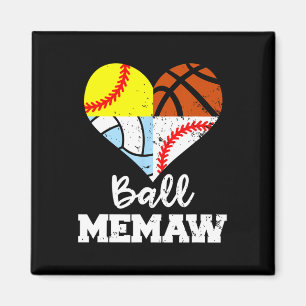 Ll Memaw verkauft Softll Sketll Volleyll Spieler  Magnet