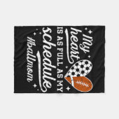 Ll Mom Proud Footll Soccer Mom  Fleecedecke (Vorderseite (Horizontal))