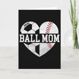 Ll Mom Shirt Heart Funny Sell Soccer Mom  Karte