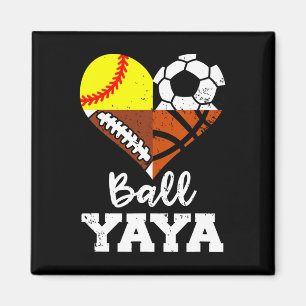 Ll Yaya Fußball Fußll Softll Sketll Spieler Yaya Magnet