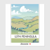 LlÆn Peninsula Wales Urlaubsposter. Aufkleber (Blatt)