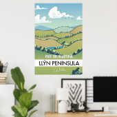 LlÆn Peninsula Wales Urlaubsposter. Poster (Heimbüro)