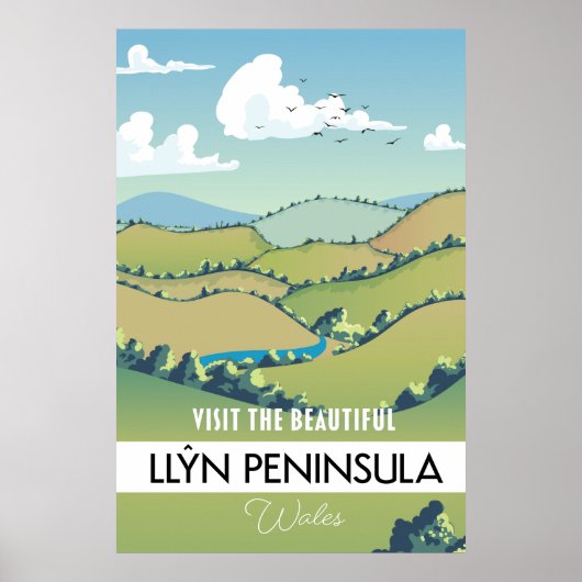 LlÆn Peninsula Wales Urlaubsposter. Poster (Vorne)