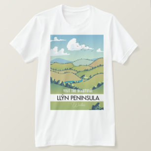 LlÆn Peninsula Wales Urlaubsposter. T-Shirt