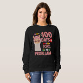 Llama 100 Days of School Gift No Probllama Teacher Sweatshirt (Vorne ganz)