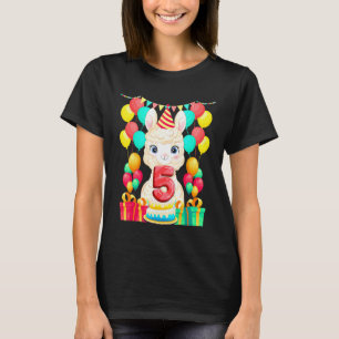 Llama 5. Geburtstag 5 Jahre altes süßes Alpaka T-Shirt