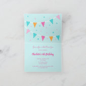 Llama 5. Geburtstagsparty Einladung (Innenseite)