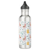 Llama Alapaca Niedlicher Tiere Boho Design Edelstahlflasche (Rechts)