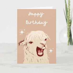 Llama Alles Gute zum Geburtstag Karte