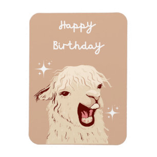 Llama Alles Gute zum Geburtstag Magnet