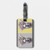 Llama Alpaca art niedlichen Text hinzufügen Gepäckanhänger (Rückseite vertikal)