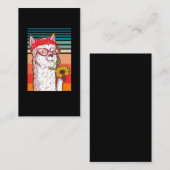 Llama Alpaca Bandana Hippie Visitenkarte (Vorne/Hinten)