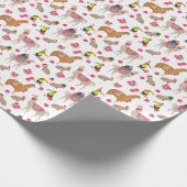 Llama Alpaca Capybara Geschenkpapier (Ecke)
