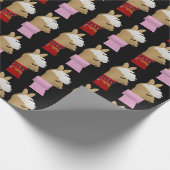 LLAMA ALPACA CHRISTMAS WRAPPING PAPIER GESCHENKPAPIER (Ecke)