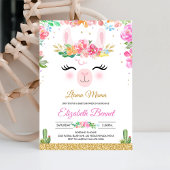 Llama Alpaca Fiesta Cactus Baby Shower Einladung