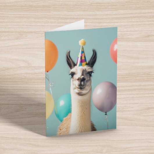 Llama Alpaca Funny Birthday Card Karte