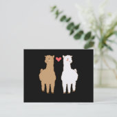 Llama Alpaca Llamas Alpacas Sweet Animal Design Postkarte (Stehend Vorderseite)