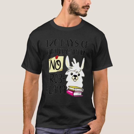 Llama & Alpaca Lovers 120 Days of Kindergarten No T-Shirt (Vorderseite)