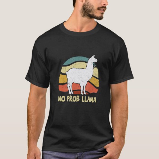 Llama Alpaca No Prob Llamas Kids Girls Women T-Shirt (Vorderseite)
