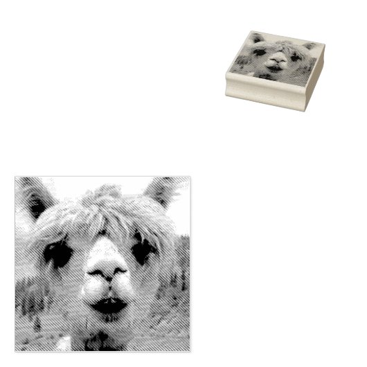 LLAMA ALPACA RUBBER BRIEFMARKE GUMMISTEMPEL (Stempel)