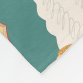 Llama Alpaca Sweater Nahtloses Muster. Fleecedecke (Ecke)