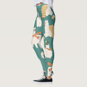 Llama Alpaca Sweater Nahtloses Muster. Leggings (Links)