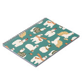 Llama Alpaca Sweater Nahtloses Muster. Notizblock (Linke Seite)