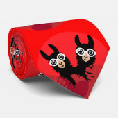 Llama Alpaca Twin Brothers Krawatte (Gerollt)