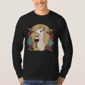 Llama Alpaca Wine Design Alpaca Llama T-Shirt (Vorderseite)