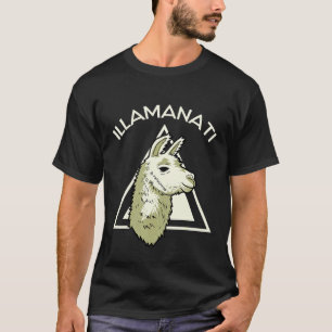 Llama Alpaka Illaminat Illuminati Lama Rama Idee T-Shirt