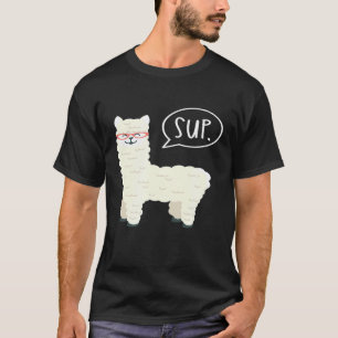 Llama Alpaka Liebhaber Sup Adorables Fluffiges Tie T-Shirt