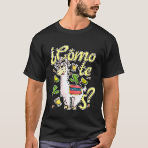 Llama Alpaka Spanischer Witz Wie heißt du T-Shirt