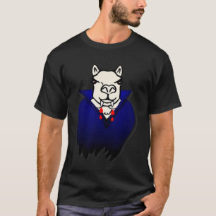 Llama Alpaka Vampirzähne Zähne Tier Halloween T-Shirt