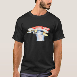 Llama Alpaka Weihnachtsmann Hut Liebhaber Niedlich T-Shirt