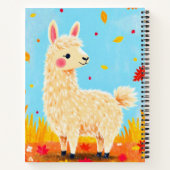 Llama am Herbsttag Notizblock (Rückseite)