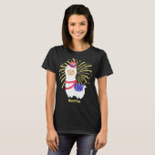Llama American July 4. T - Shirt (Vorne ganz)
