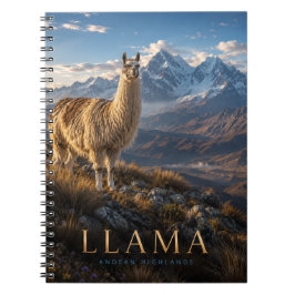 Llama Anden-Hochland TIERE Notizblock