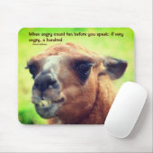 Llama Anger Management Zitat Inspiration Mousepad (Mit Mouse)