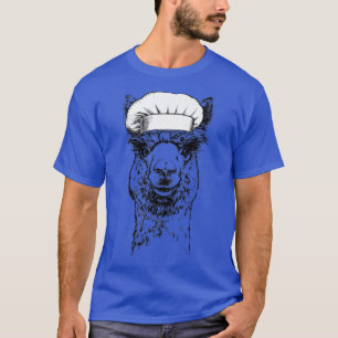 Llama Animal Koch Funny Cooking Cook T-Shirt
