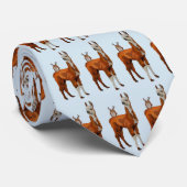 LLAMA & ANTLER OWL KRAWATTE (Gerollt)