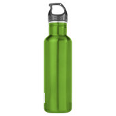 Llama Art Personalisierter Name Farbe Edelstahlflasche (Rückseite)