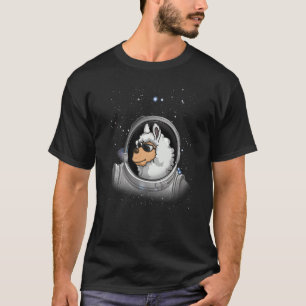 Llama Astronaut Space Astronomie Astronaut Llama T-Shirt